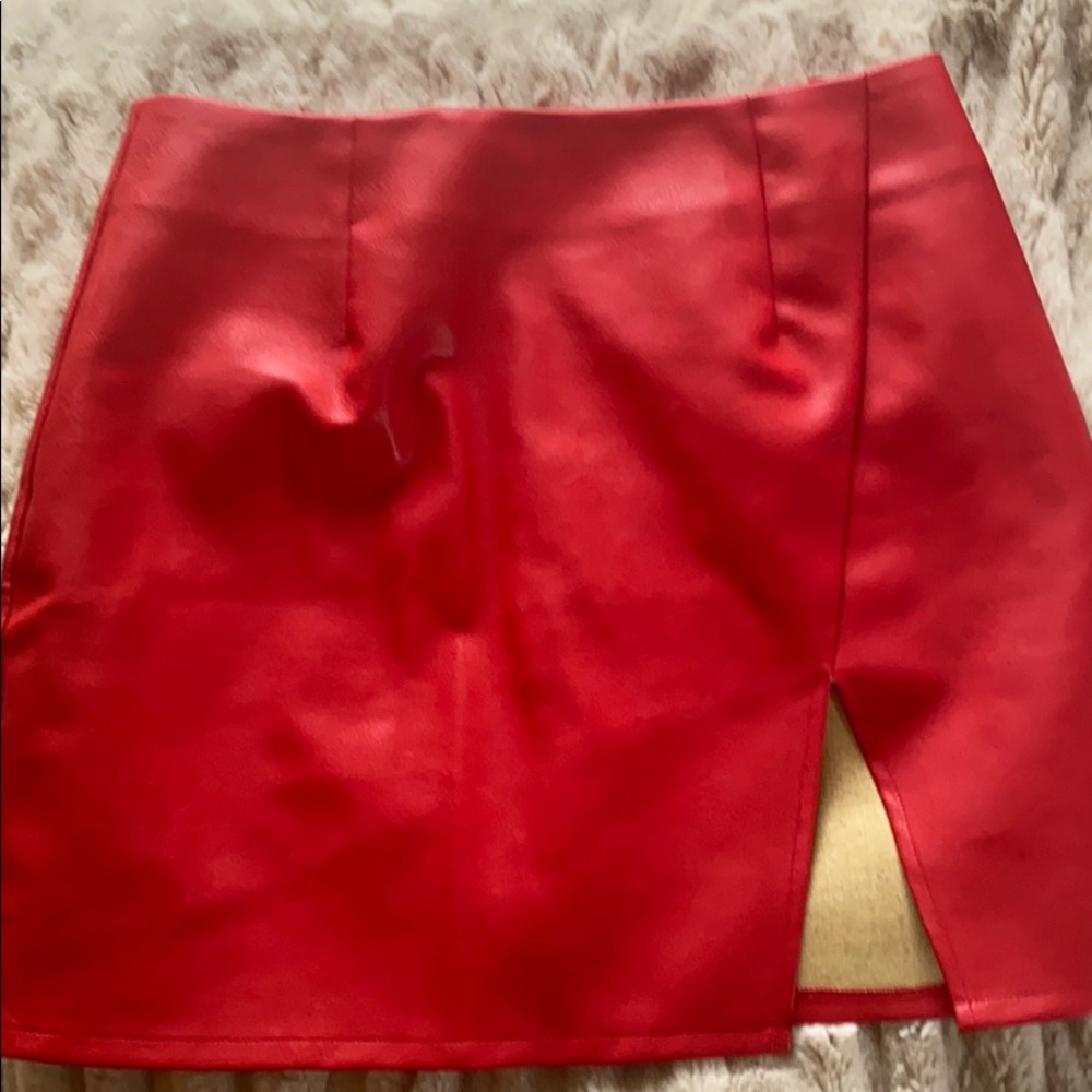 Superdown red mini skirt! Worn once!!